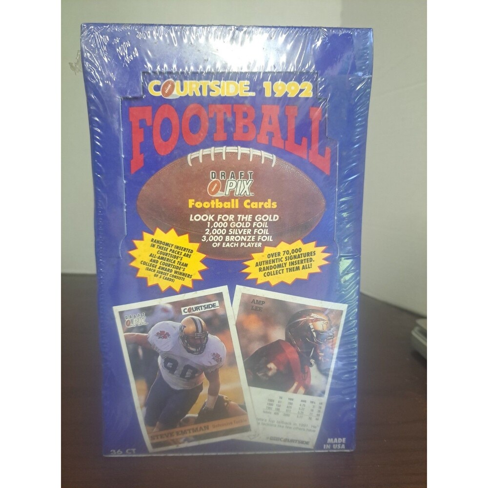 1992 Courtside Football Draft Pix Cards 36packs New Factory Sealed Box